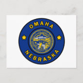 Omaha Nebraska Postkarte (Vorderseite)