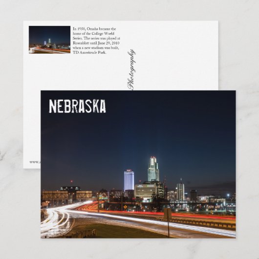 Omaha, Nebraska Postkarte (Vorne/Hinten)