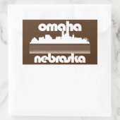 Omaha Nebraska Rechteckiger Aufkleber (Tasche)