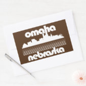 Omaha Nebraska Rechteckiger Aufkleber (Umschlag)