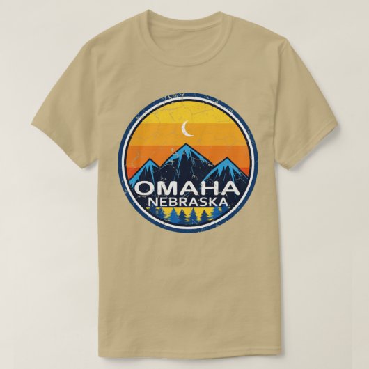 Omaha Nebraska Retro Vintag T-Shirt (Design vorne)