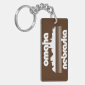 Omaha Nebraska Schlüsselanhänger (Vorderseite links)