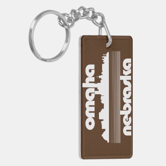 Omaha Nebraska Schlüsselanhänger (Vorderseite links)