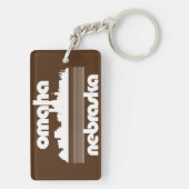 Omaha Nebraska Schlüsselanhänger (Rückseite)