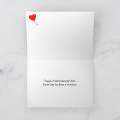 Omaha Nebraska-Skyline-Jahrestag Karte (Innenseite)