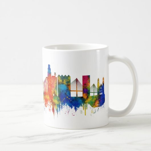 Omaha Nebraska Skyline Kaffeetasse (Rechts)