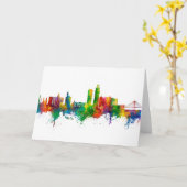 Omaha Nebraska Skyline Karte (Gelbe Blume)