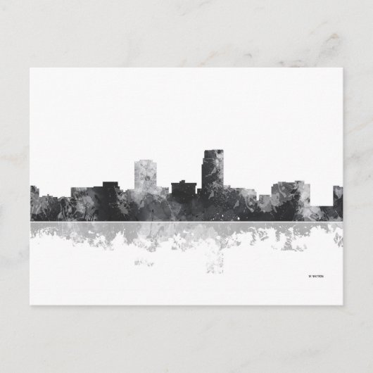 OMAHA NEBRASKA SKYLINE POSTKARTE (Vorderseite)