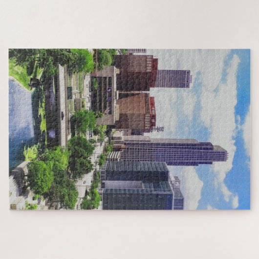 Omaha Nebraska Skyline Puzzle (Horizontal)