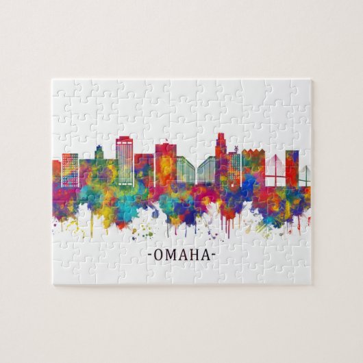 Omaha Nebraska Skyline Puzzle (Horizontal)