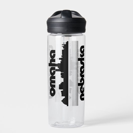 Omaha Nebraska Trinkflasche (Vorderseite)