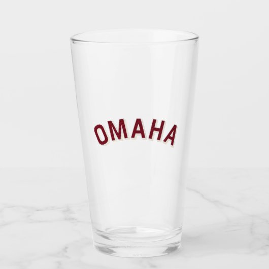 Omaha, Nebraska Vintag Arch Glas (Vorderseite)