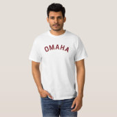 Omaha, Nebraska Vintag Arch T-Shirt (Vorne ganz)