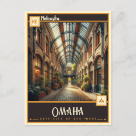 Omaha, Nebraska | VINTAG Postkarte