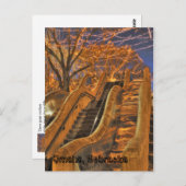 Omaha Nebraska Winter Lights Postkarte (Vorne/Hinten)