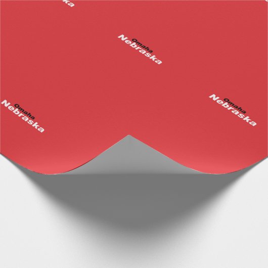 Omaha, Nebraska Wrapping Paper Geschenkpapier (Ecke)