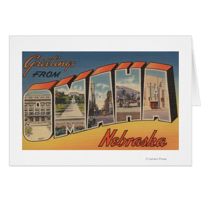 Omaha, NebraskaGroße BriefszenenOmaha, NE (Vorderseite (Horizontal))