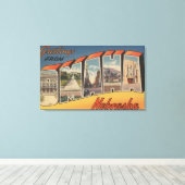 Omaha, NebraskaGroße BriefszenenOmaha, NE Leinwanddruck (Insitu (Holzboden))