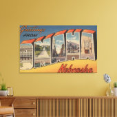 Omaha, NebraskaGroße BriefszenenOmaha, NE Leinwanddruck (Insitu (Wohnzimmer))
