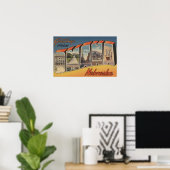 Omaha, NebraskaGroße BriefszenenOmaha, NE Poster (Heimbüro)