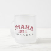 OMAHA, NOTIZ: - 1854 MATTGLASTASSE (Vorderseite Links)