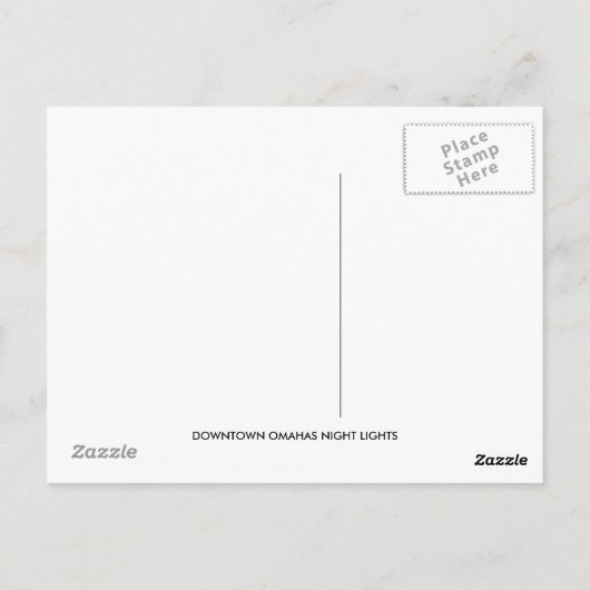 OMAHA POSTKARTE (Rückseite)