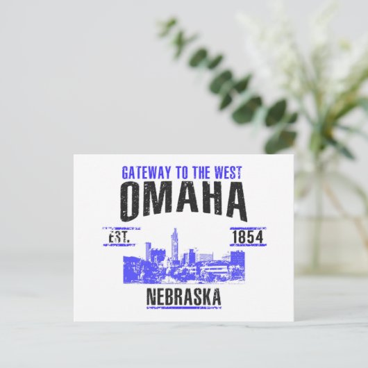 Omaha Postkarte (Stehend Vorderseite)