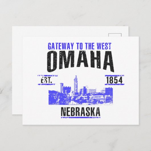 Omaha Postkarte (Vorne/Hinten)