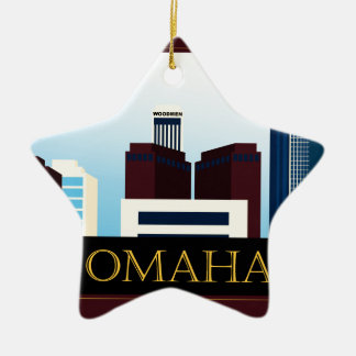 Omaha-Skyline Keramikornament