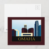 Omaha Skyline Postkarte (Vorne/Hinten)