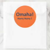 Omaha Stickers für Broncos Fans (Tasche)