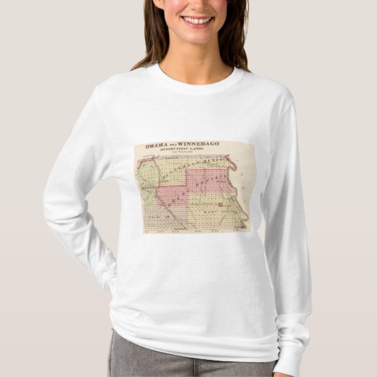 Omaha- und Winnebago-Reservierungen in Nebraska T-Shirt (Vorderseite)