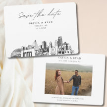 Omaha Wedding Modern Save the Date