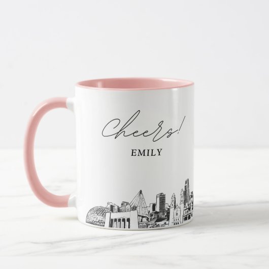 Omaha Wedding Personalisiert Coffee Tasse (Links)