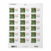 Omaha Wir haben das Etikett verschoben Adressaufkleber (Vorne)