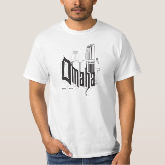Omahaskyline-/-typographie-T - Shirt