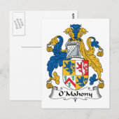 O'Mahony Familienwappen Postkarte (Vorne/Hinten)
