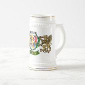 O'Mahony/Mahony Irish Shield Beer Stein Bierglas (VorderseiteRechts)