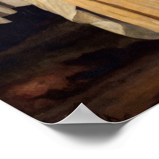 Omai of the Friendly Isles von Sir Joshua Reynolds Poster (Ecke)