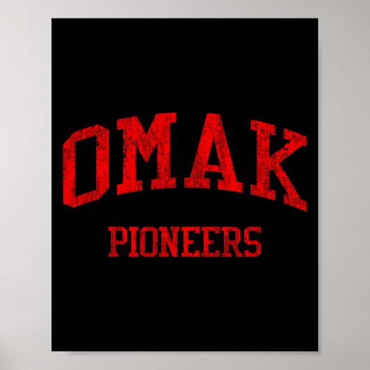 Omak High School Hs Omak Wa Vintage Srts  Poster (Vorne)