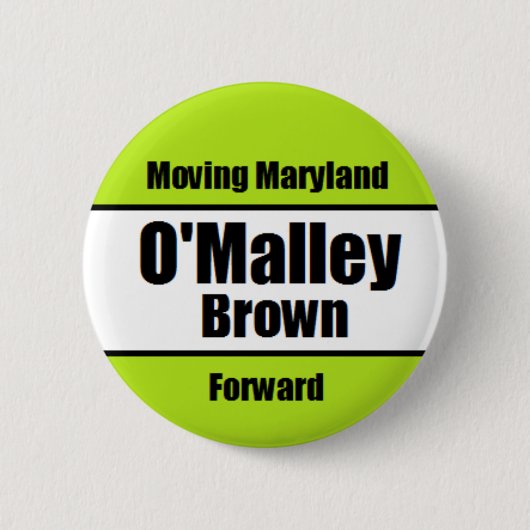 O'Malley-Brown Knopf Button (Vorderseite)