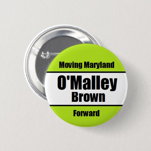 O'Malley-Brown Knopf Button (Vorne & Hinten)