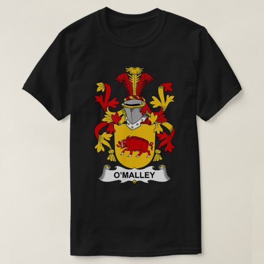 O'Malley Coat of Arms Familienwappen T-Shirt (Design vorne)