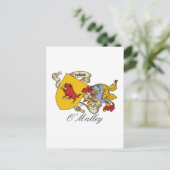 O'Malley Familienwappen Postkarte (Stehend Vorderseite)