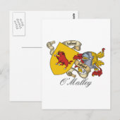 O'Malley Familienwappen Postkarte (Vorne/Hinten)
