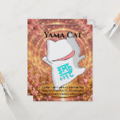 Omamori Card #001 – Yama Cat | Love • Fortune • En Karte (Vorderseite/Rückseite Beispiel)