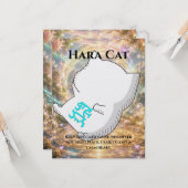 Omamori Card #002 – Hara Cat | Harmony • Inner Bal Karte (Vorderseite/Rückseite Beispiel)
