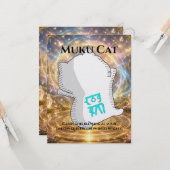 Omamori Card #004 – Muku Cat | Manifestation • Gro Karte (Vorderseite/Rückseite Beispiel)