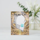 Omamori Card #006 – Tsuru Cat | Connection • Oppor Karte (Stehend Vorderseite)