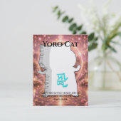 Omamori Card #008 – Yoro Cat | Love • Happiness Karte (Stehend Vorderseite)